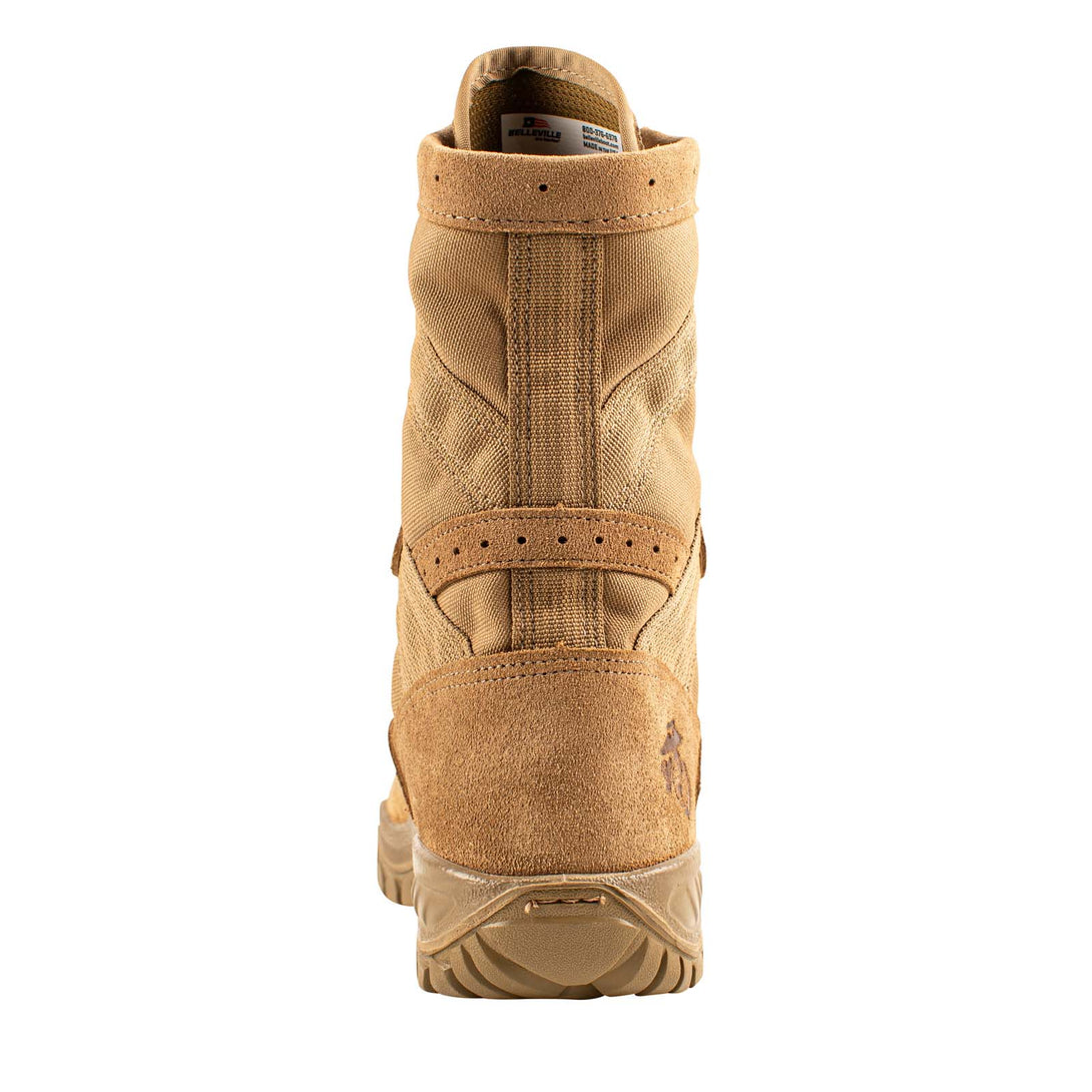 Belleville 520 MOTO USMC Ultralight assault boot back view.