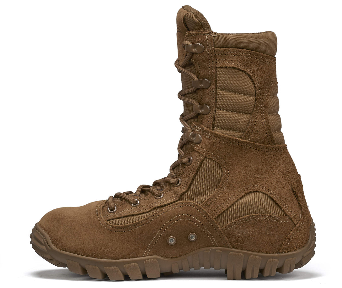 Belleville 533ST Coyote Sabre hot weather hybrid steel toe assault boot instep.