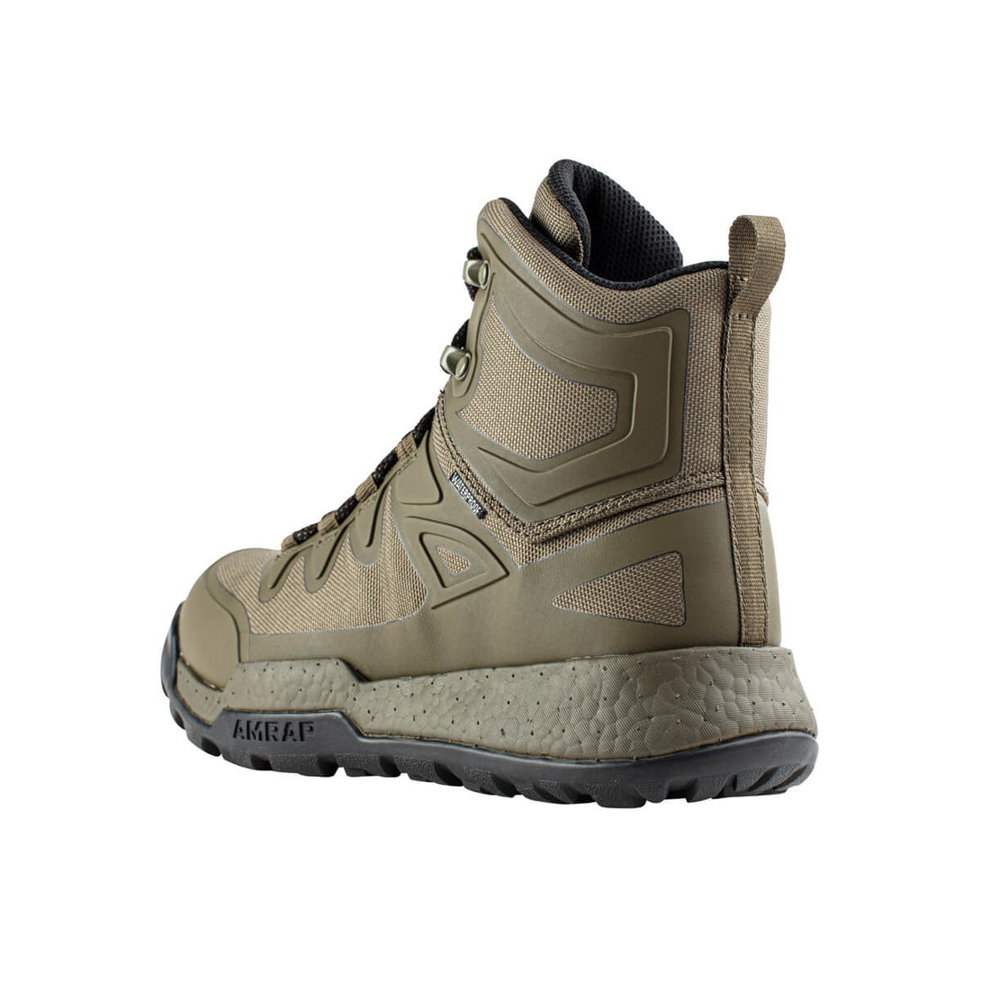 Belleville BV670WPT AMRAP ranger green vapor waterproof boot angled profile.