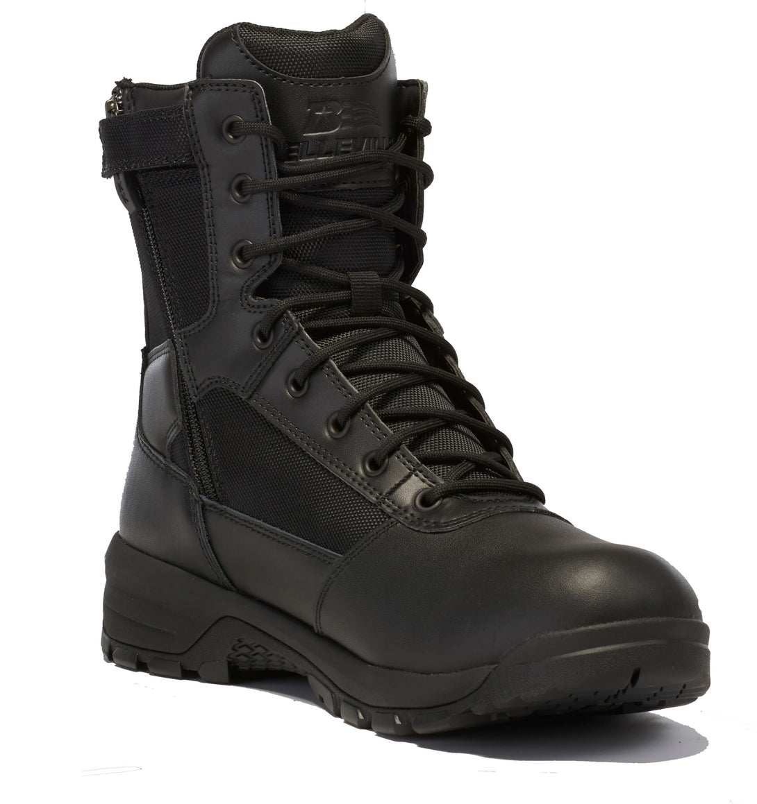 Belleville BV918ZWP Spear Point black waterproof side zip boot.