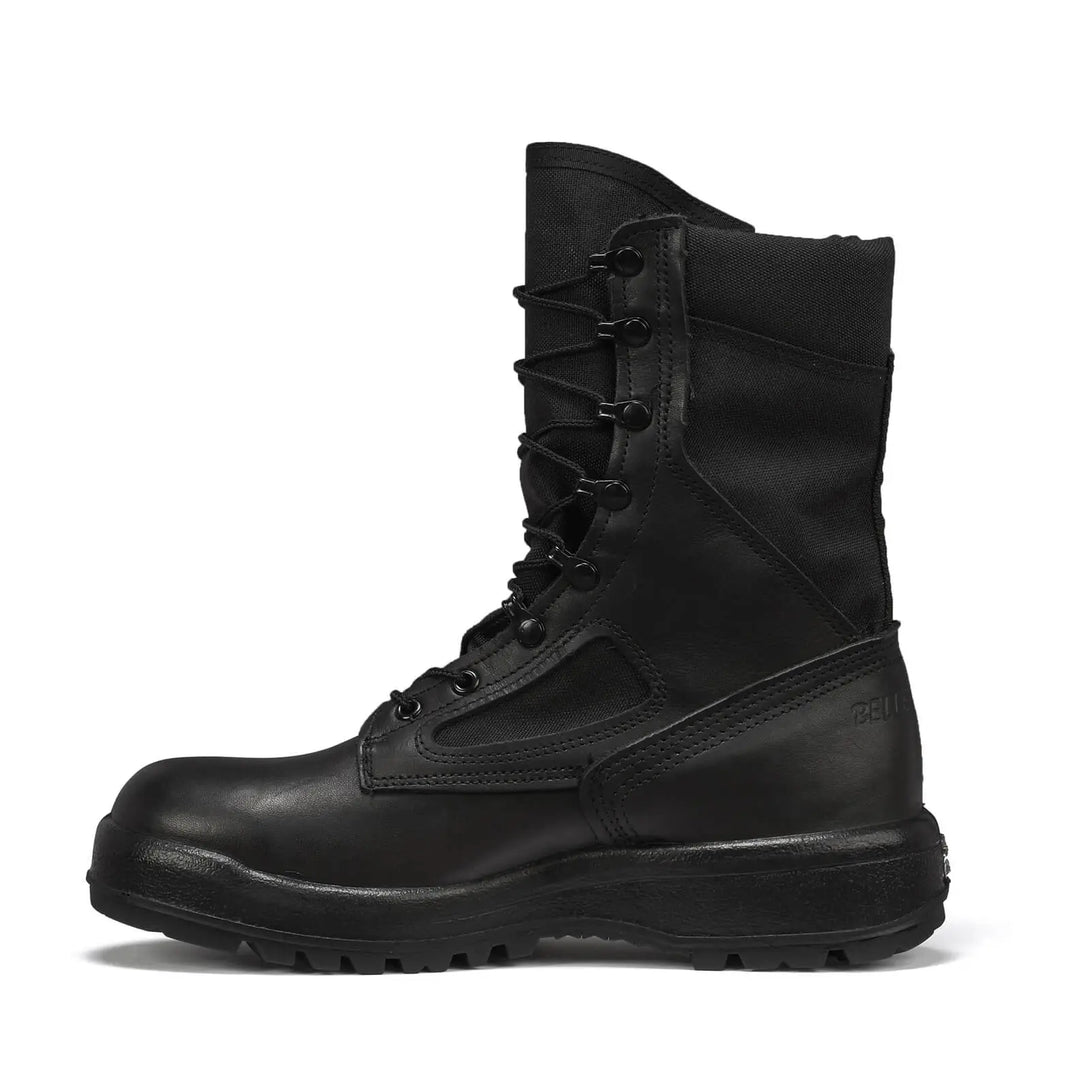 Belleville 300 TROP ST Steel Toe Boot – Instep angle highlighting breathable nylon fabric and reinforced lacing system.