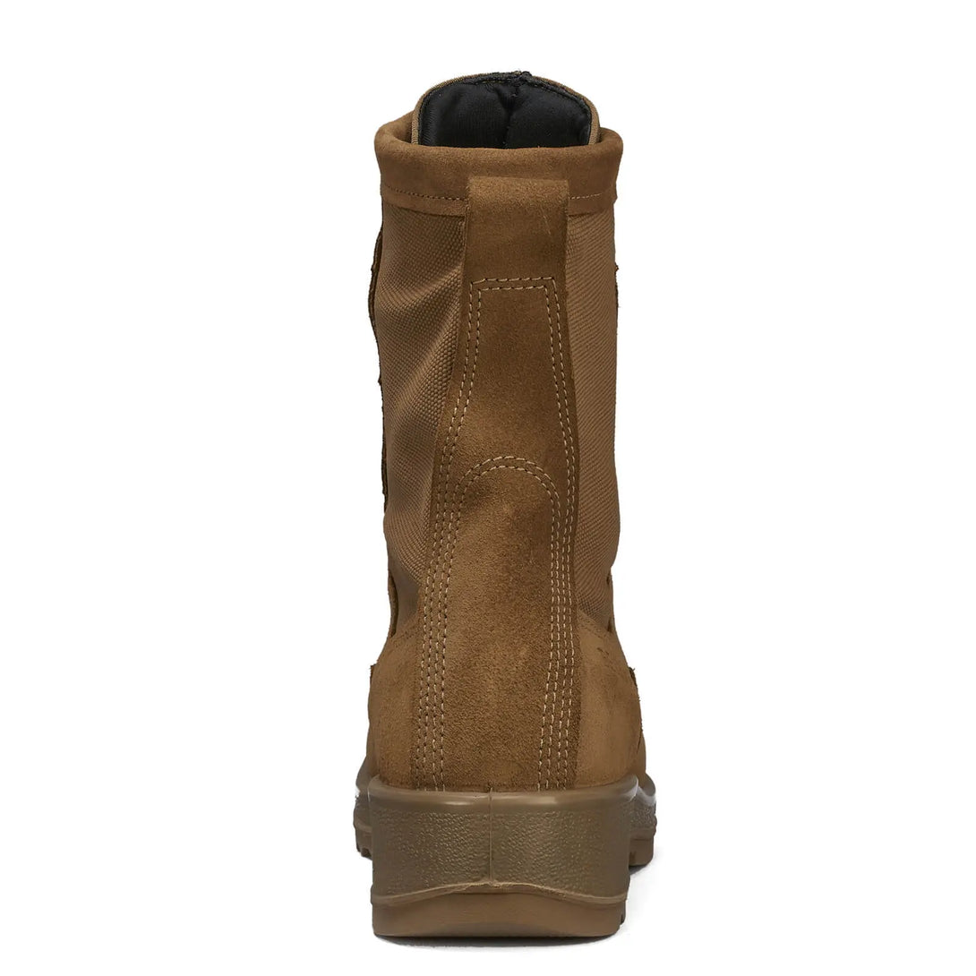 Belleville 330 COY ST Steel Toe Flight Boot – Rear view illustrating padded collar and heel support for comfort during extended wear.