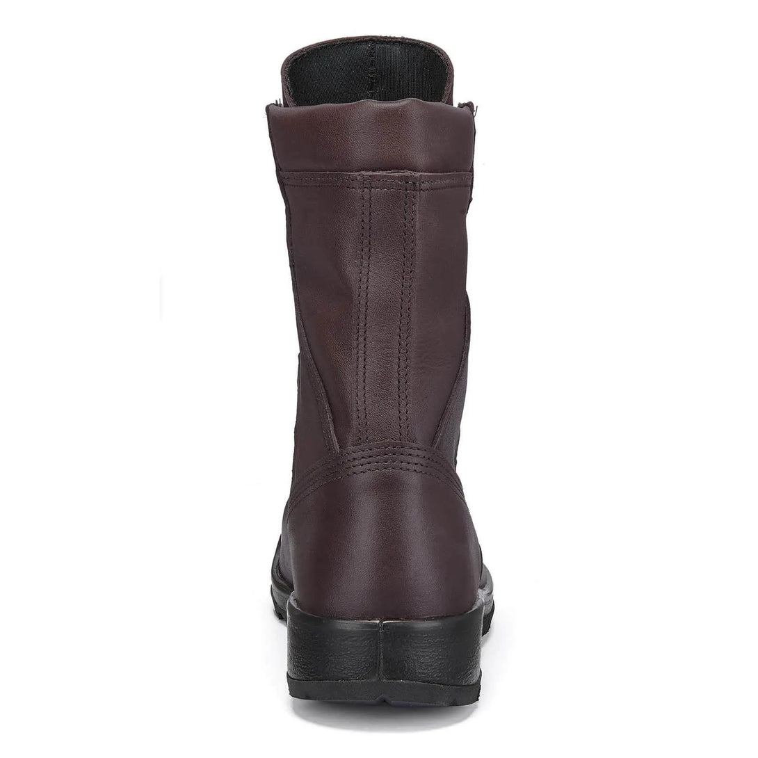 Belleville 339 ST Steel Toe Aviator Boot – Rear view illustrating padded collar and heel support for comfort during extended wear.