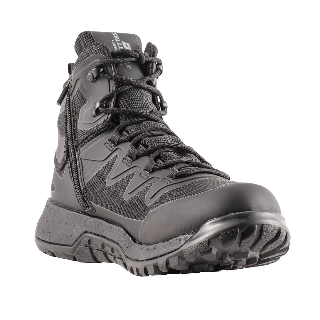 Belleville BV970ZWPT black AMRAP vapor waterproof boot - front profile.