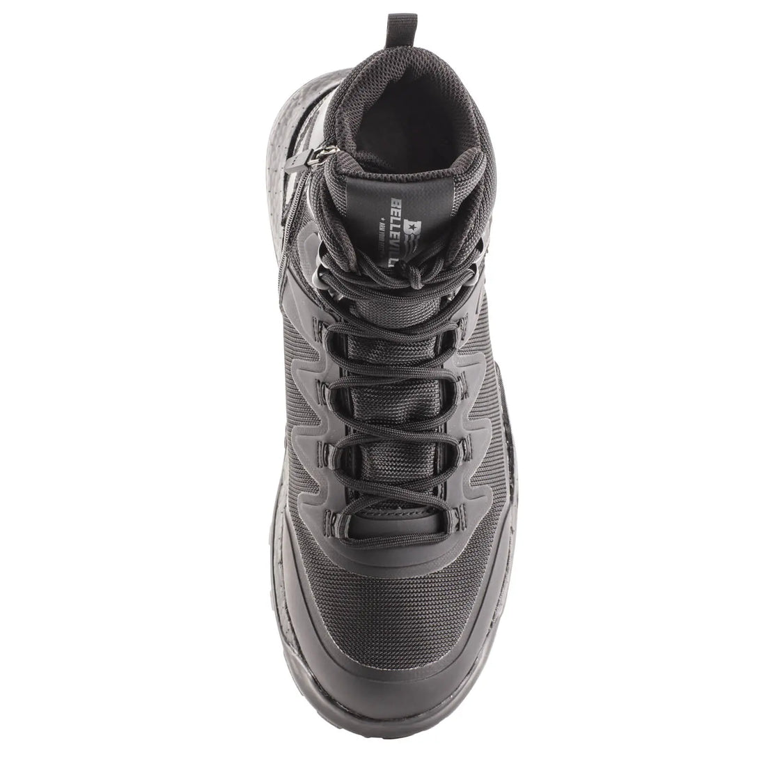 Belleville BV970ZWPT black AMRAP vapor waterproof boot - overhead.