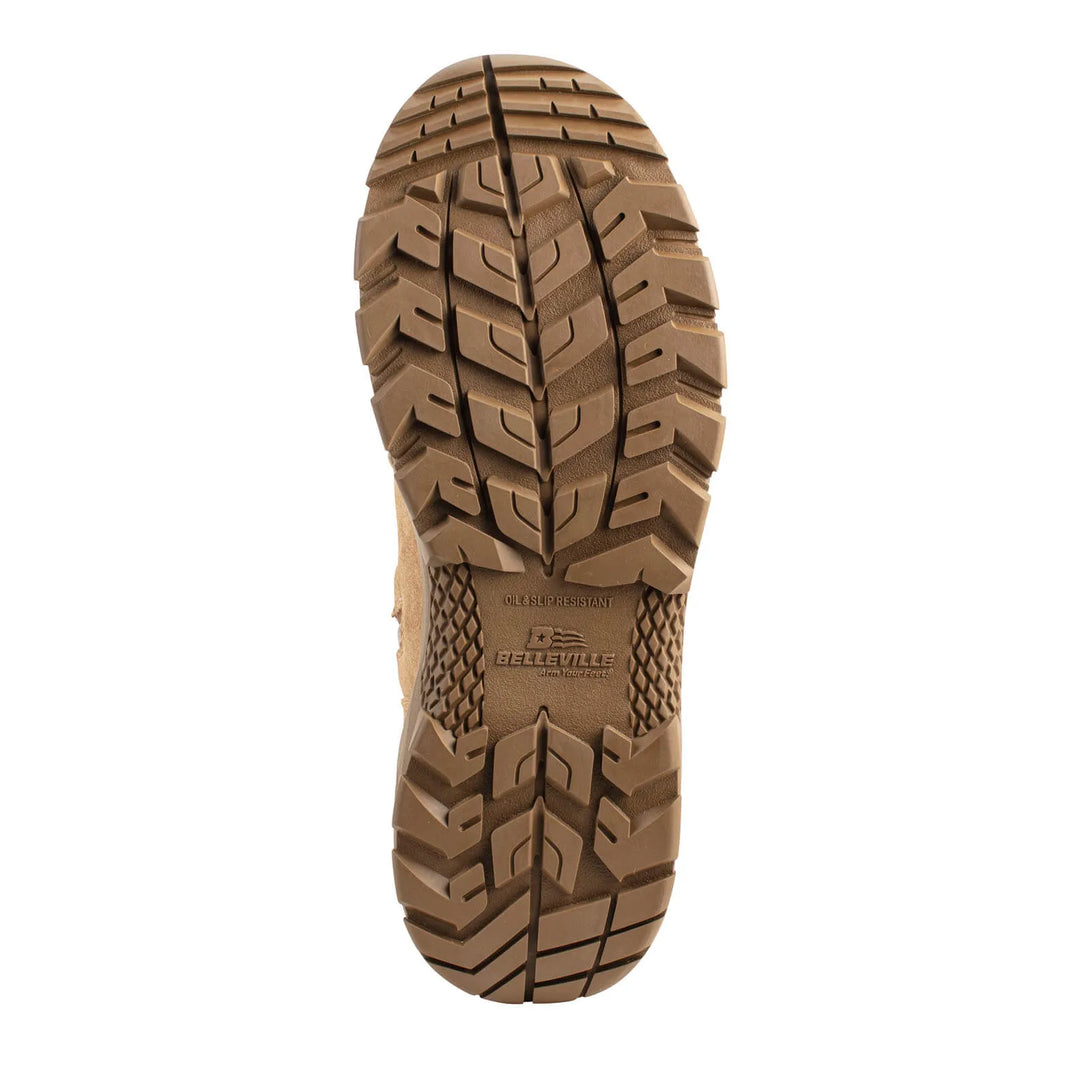 Belleville BV508Z CT Spear Point composite toe side-zip boot - bottom sole.