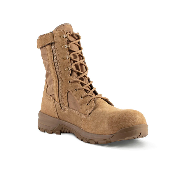 Belleville BV508Z CT Spear Point composite toe side-zip boot - front profile.
