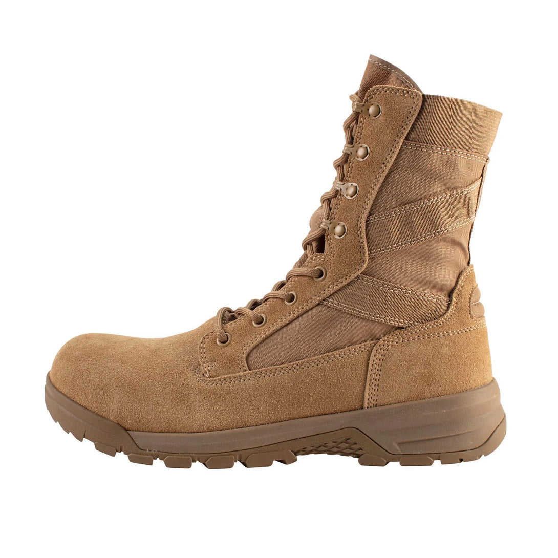 Belleville BV508Z CT Spear Point composite toe side-zip boot - outstep profile.