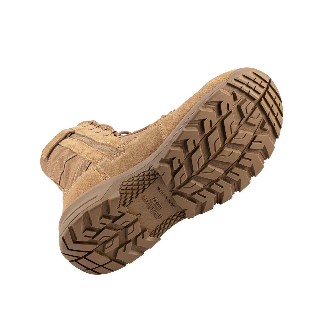 Belleville BV508Z CT Spear Point composite toe side-zip boot - profile sole.