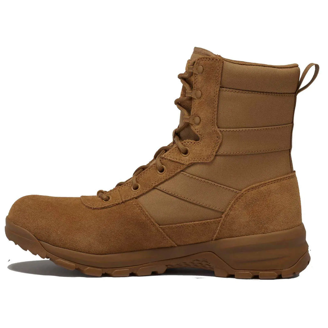 Belleville Spear Point BV518 coyote hot weather boot - instep profile.