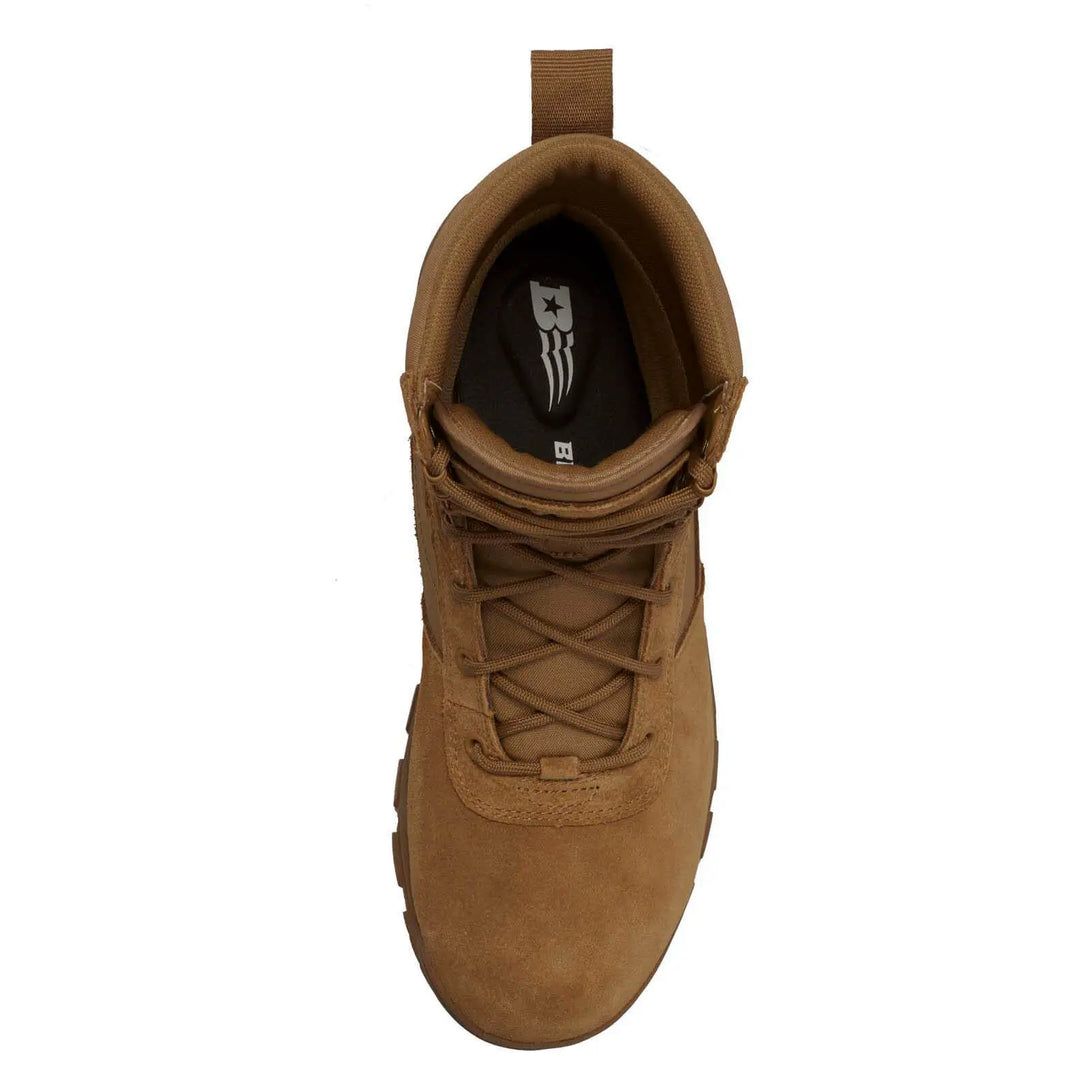 Belleville Spear Point BV518 coyote hot weather boot - overhead.