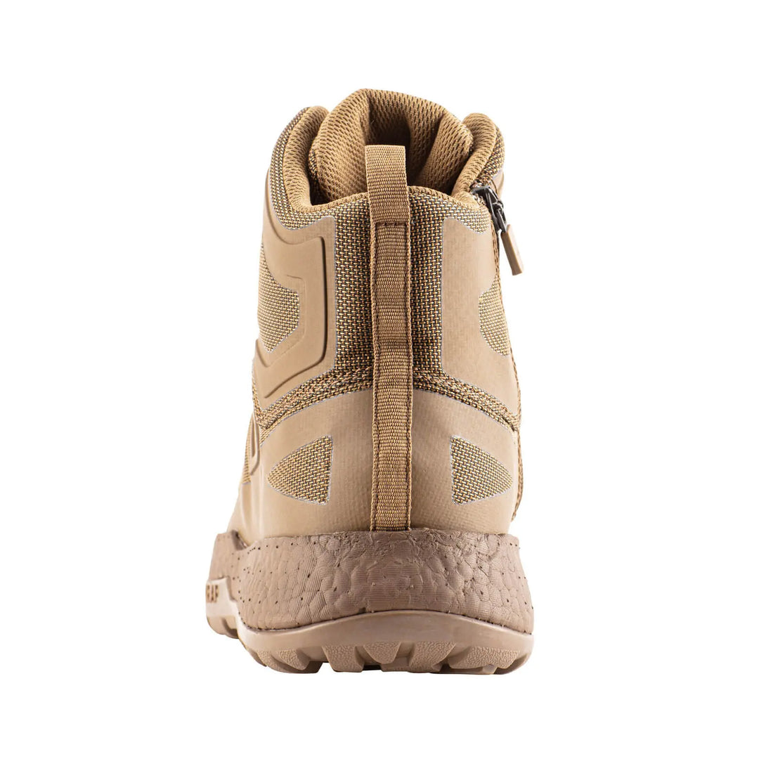 Belleville BV570ZWPT coyote AMRAP vapor waterproof side-zip boot - back.