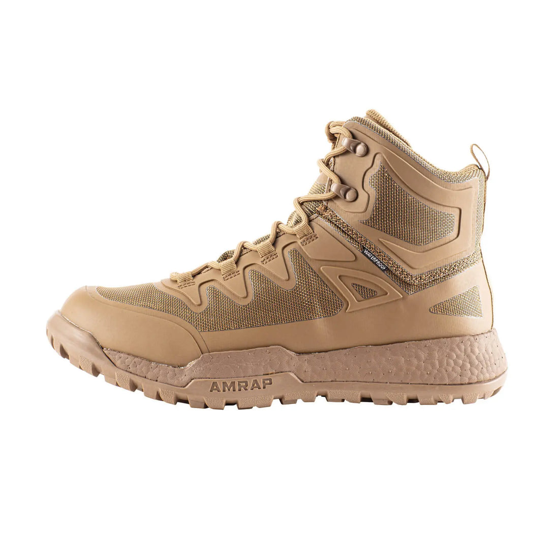 Belleville BV570ZWPT coyote AMRAP vapor waterproof side-zip boot - outstep profile.