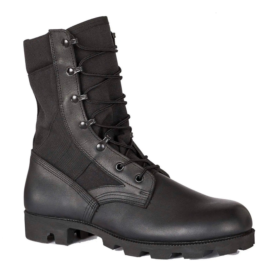 Belleville BV903PR canopy black puncture resistant jungle boot - angled outstep profile.