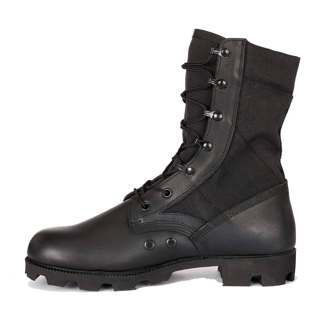 Belleville BV903PR canopy black puncture resistant jungle boot - instep profile.
