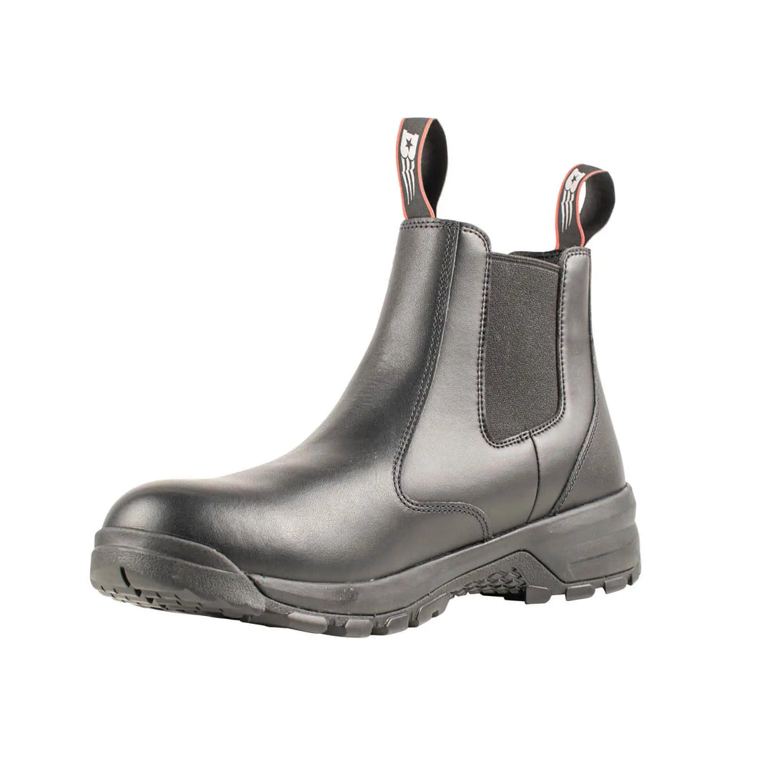 Belleville BV911CT Spear Point composite toe station boot - instep front profile.