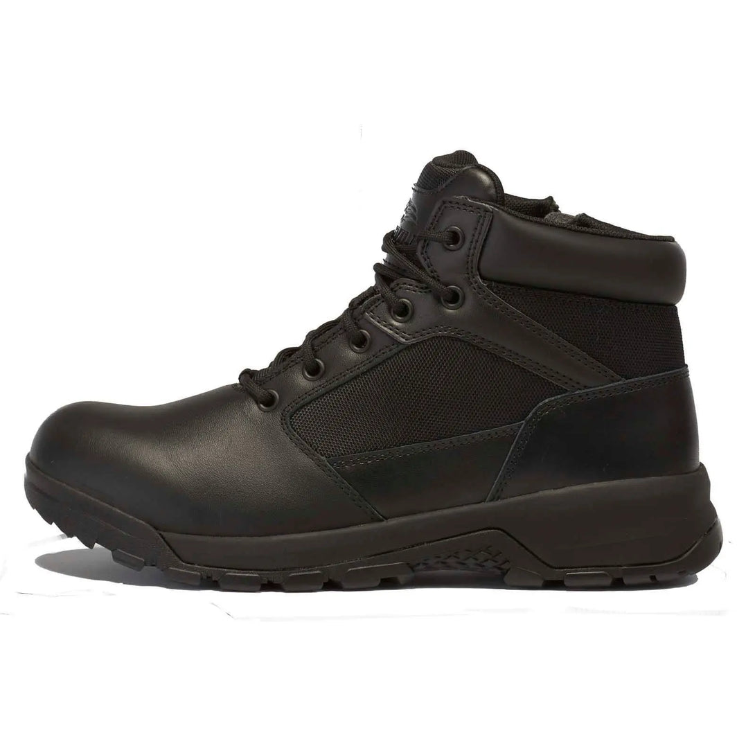 Belleville Spear Point BV915Z black lightweight side zip 5" tactical boot - outstep profile.
