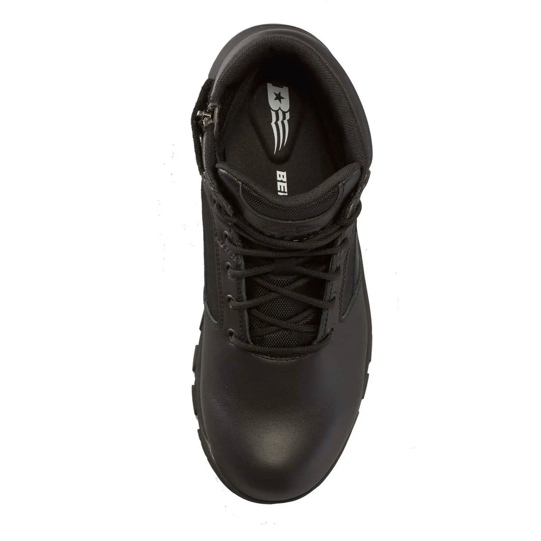 Belleville Spear Point BV915Z black lightweight side zip 5" tactical boot - overhead.