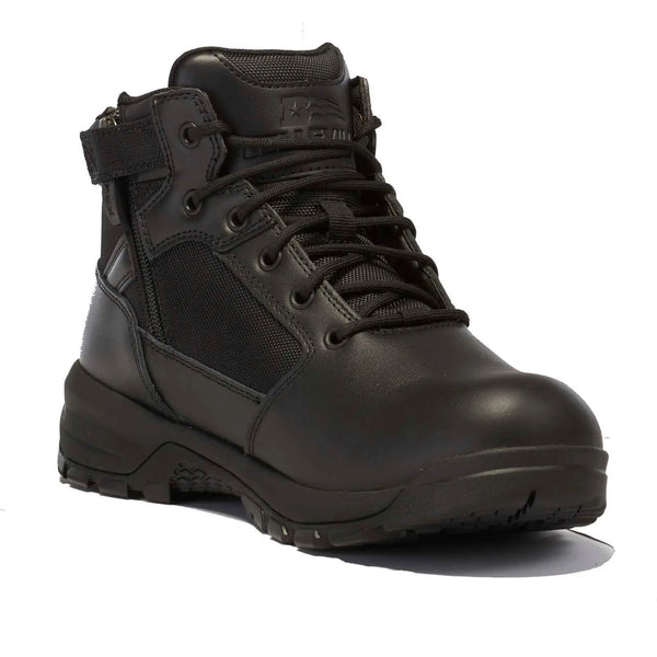 Belleville Spear Point BV915Z black lightweight side zip 5" tactical boot - front profile.