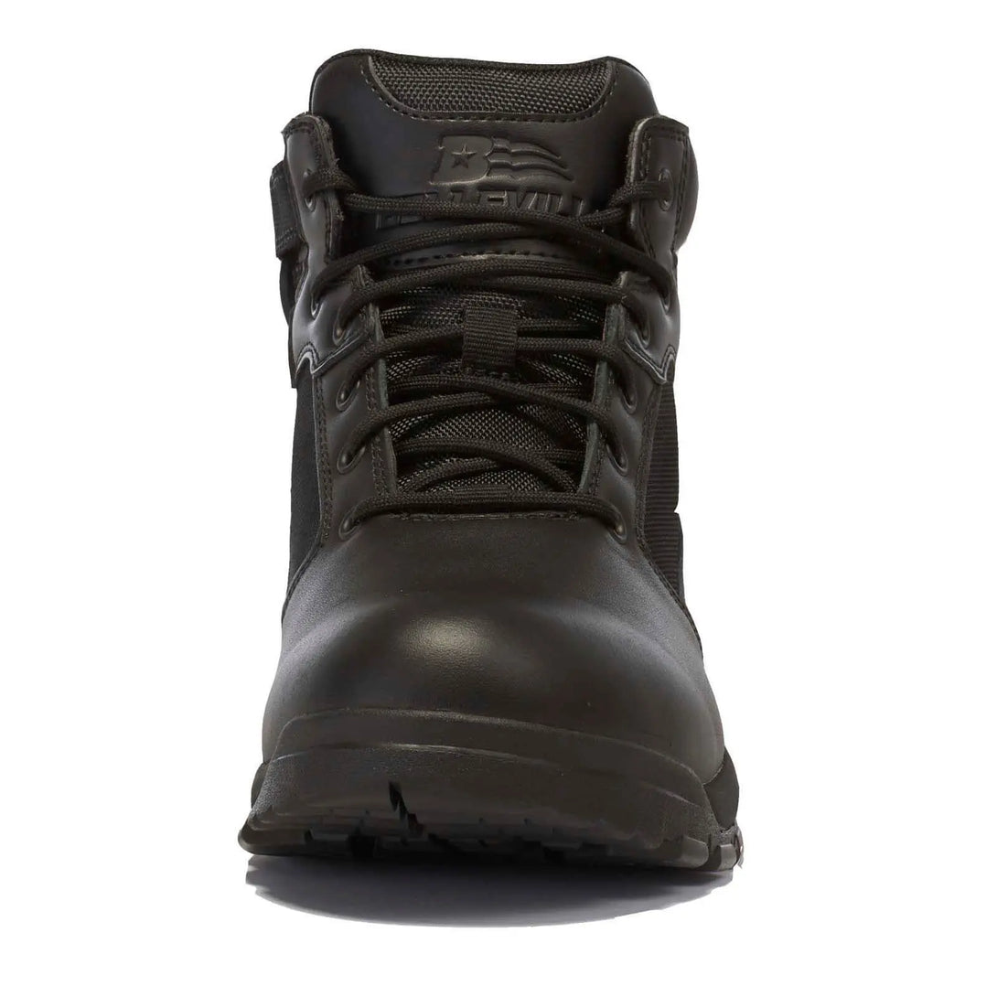 Belleville Spear Point BV915Z black lightweight side zip 5" tactical boot - front.