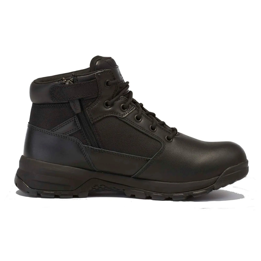 Belleville Spear Point BV915Z black lightweight side zip 5" tactical boot - instep profile.