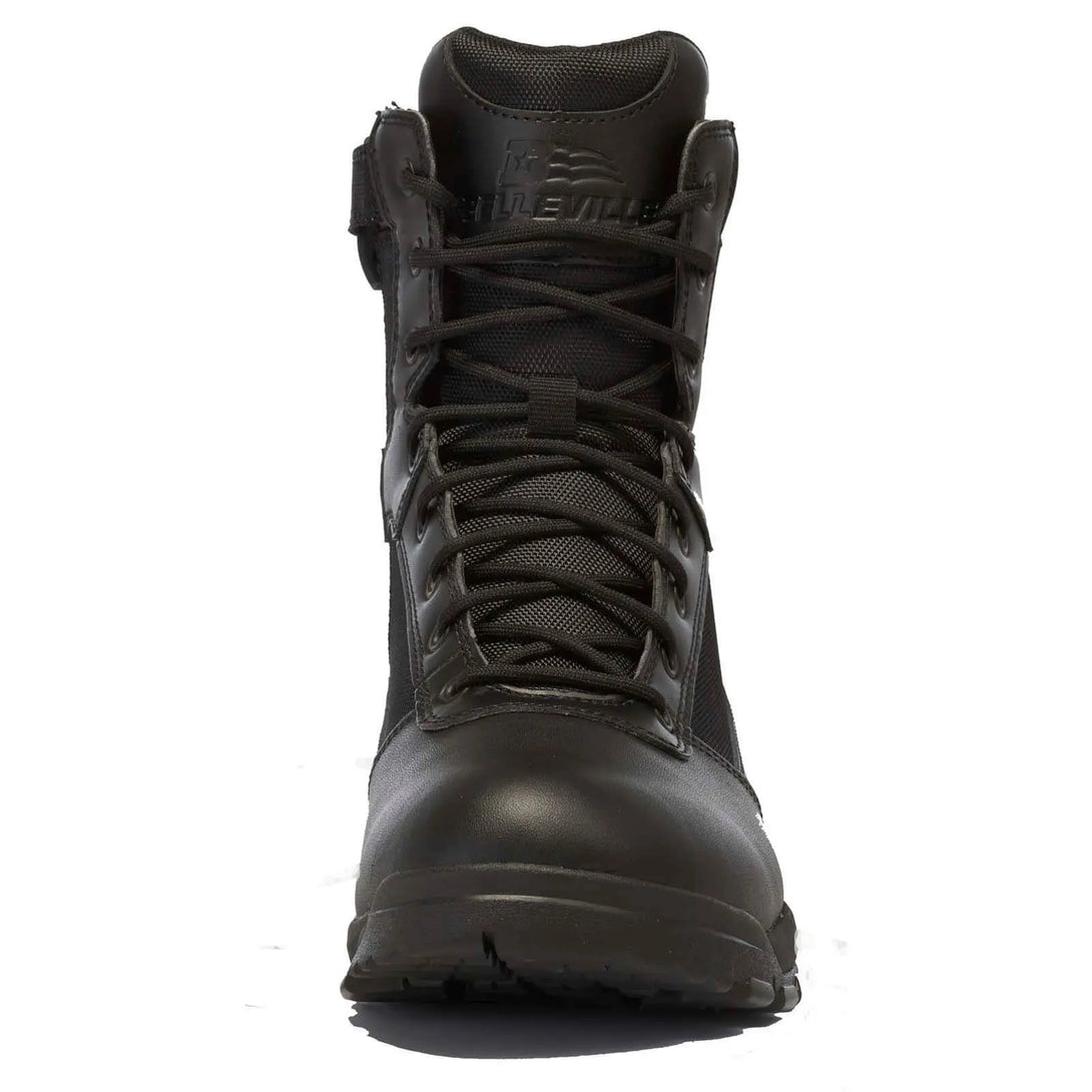 Belleville Spear Point BV918ZWPCT black waterproof composite toe side zip boot - front.