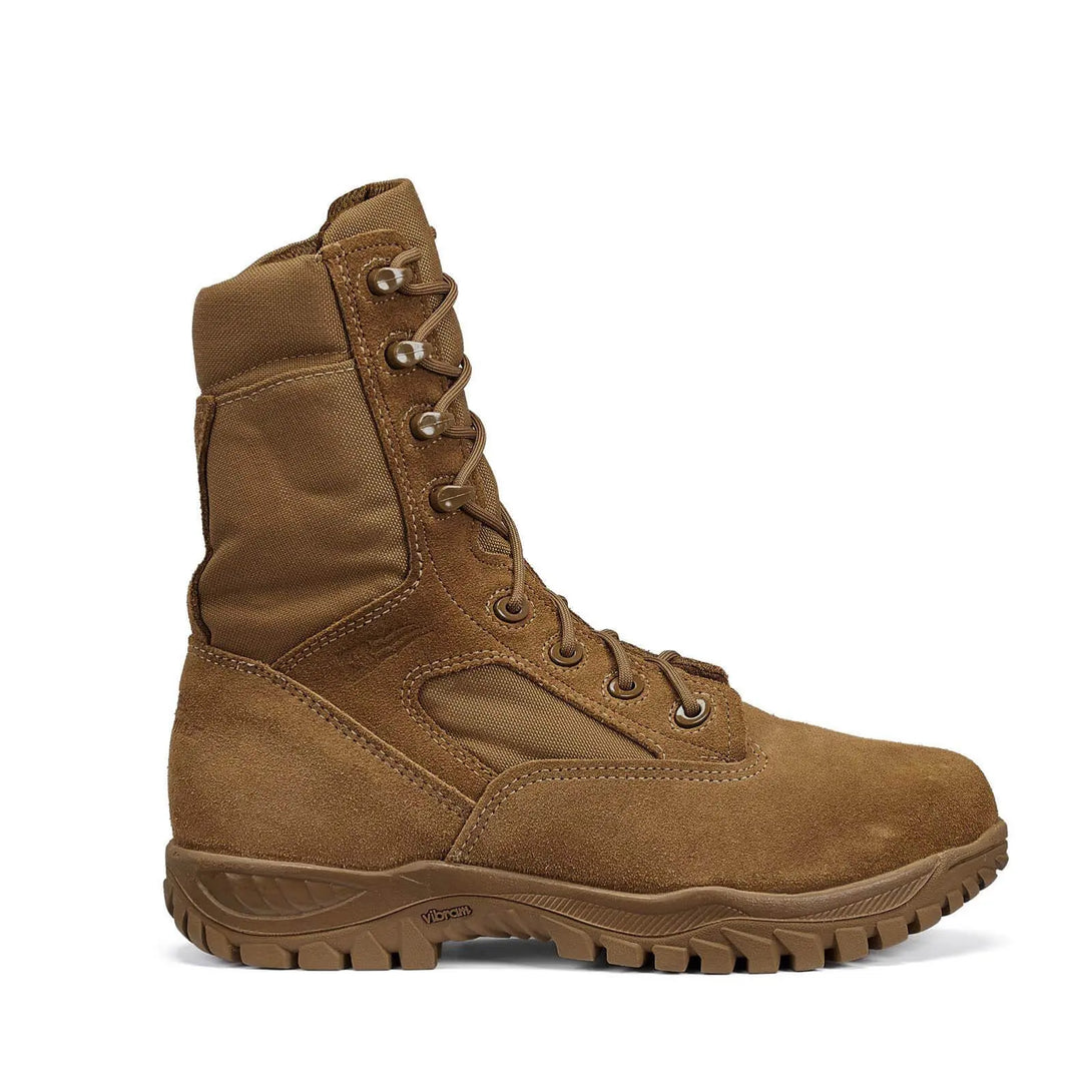 Belleville C312 ST flyweight coyote hot weather steel toe boot - outstep profile.
