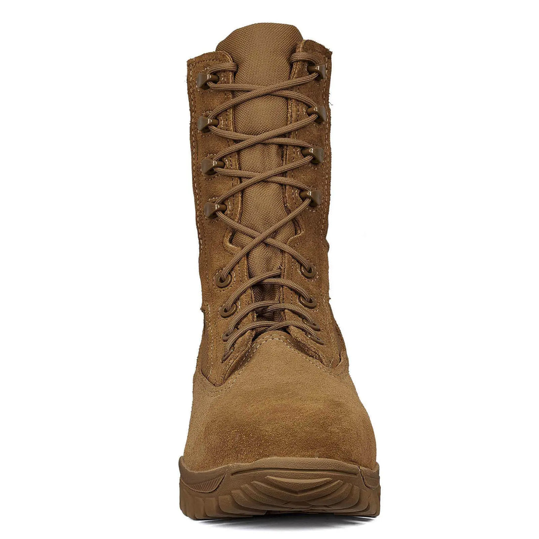 Belleville C312 ST flyweight coyote hot weather steel toe boot - front.