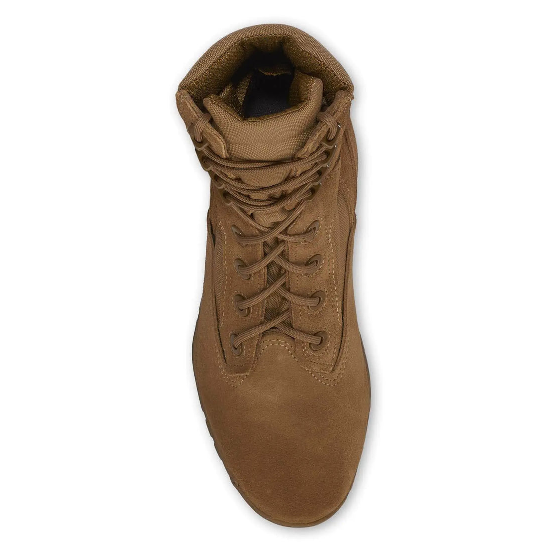 Belleville C312 ST flyweight coyote hot weather steel toe boot - overhead.