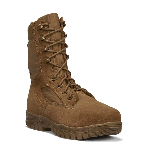 Belleville C312 ST flyweight coyote hot weather steel toe boot - front profile.