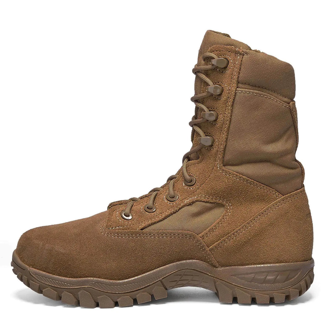 Belleville C312 ST flyweight coyote hot weather steel toe boot - instep profile.