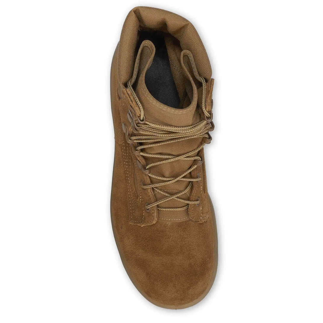 Belleville C390 coyote hot weather combat boot - overhead.