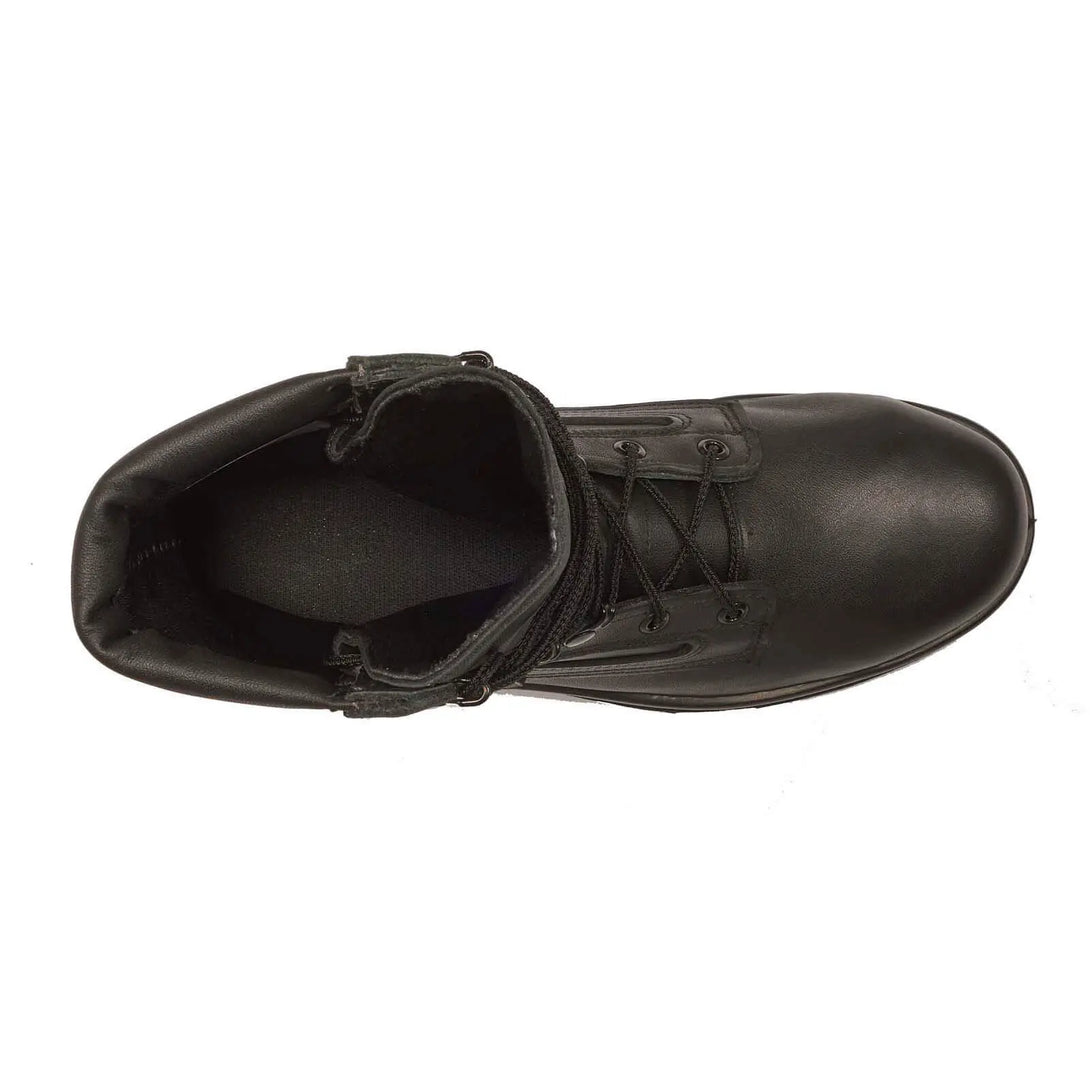 Belleville F495 ST female US Navy general purpose steel toe boot overhead view.