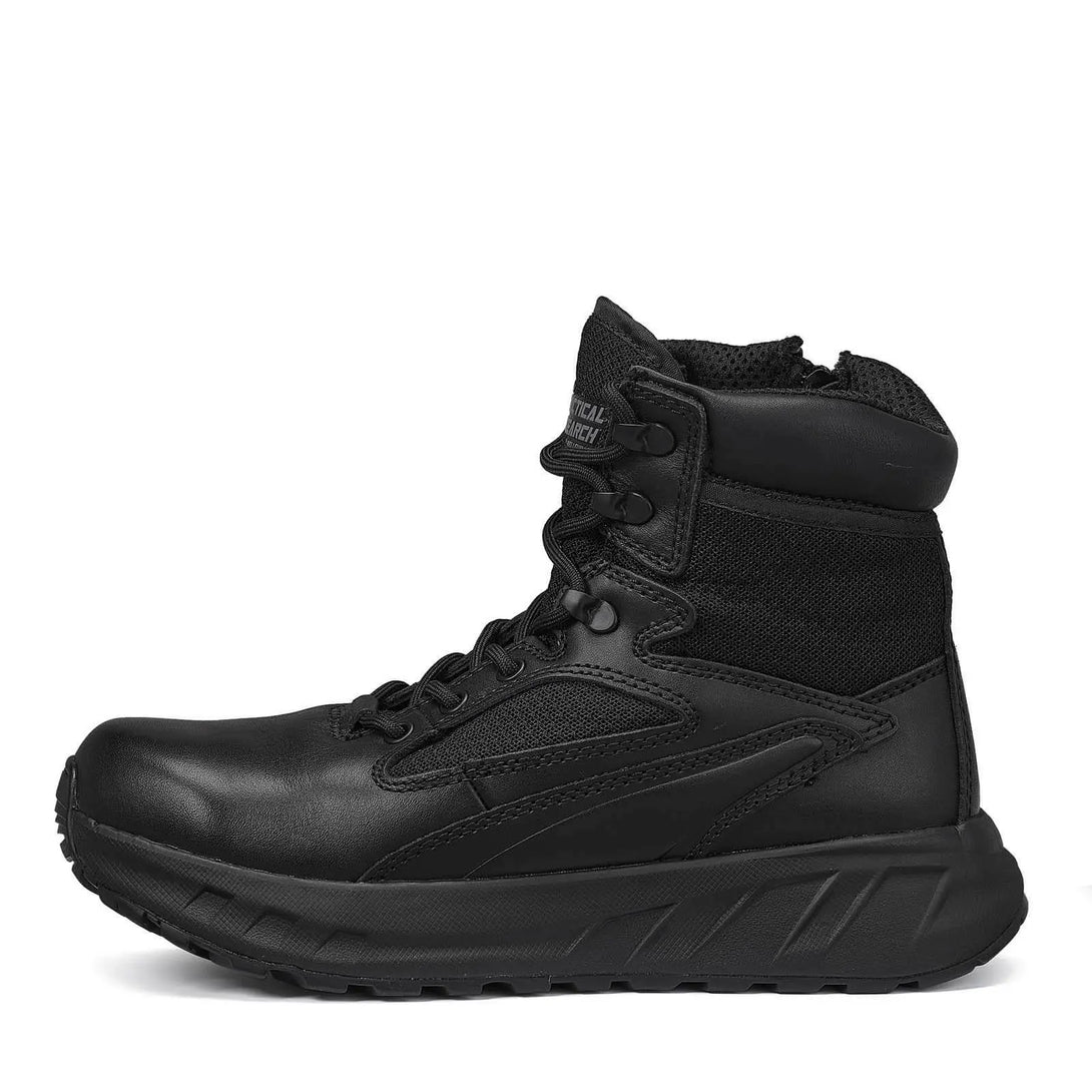 Belleville MAXX6Z 6" Maximalist side zip boot, outstep profile view.