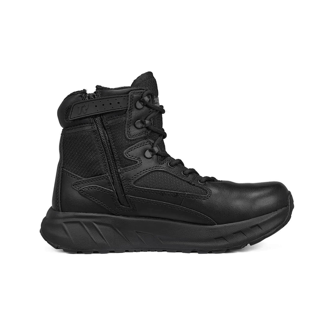Belleville MAXX6Z 6" Maximalist side zip boot, instep profile view.