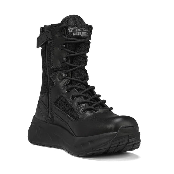 Belleville MAXX8Z 8" maximalist side zip tactical boot, front profile view.