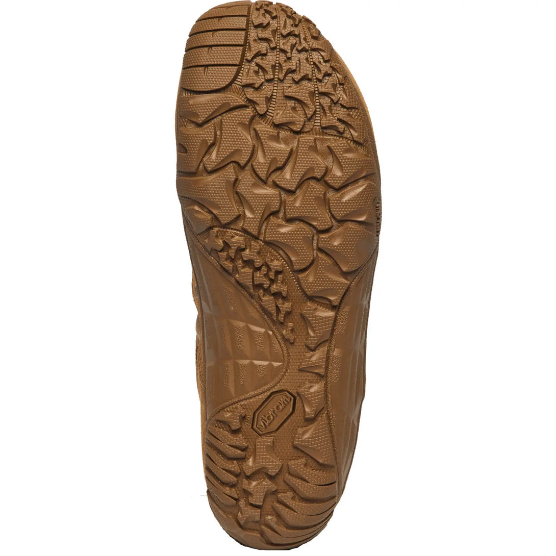 Belleville TR105 coyote MiniMil minimalist training boot, bottom sole view.