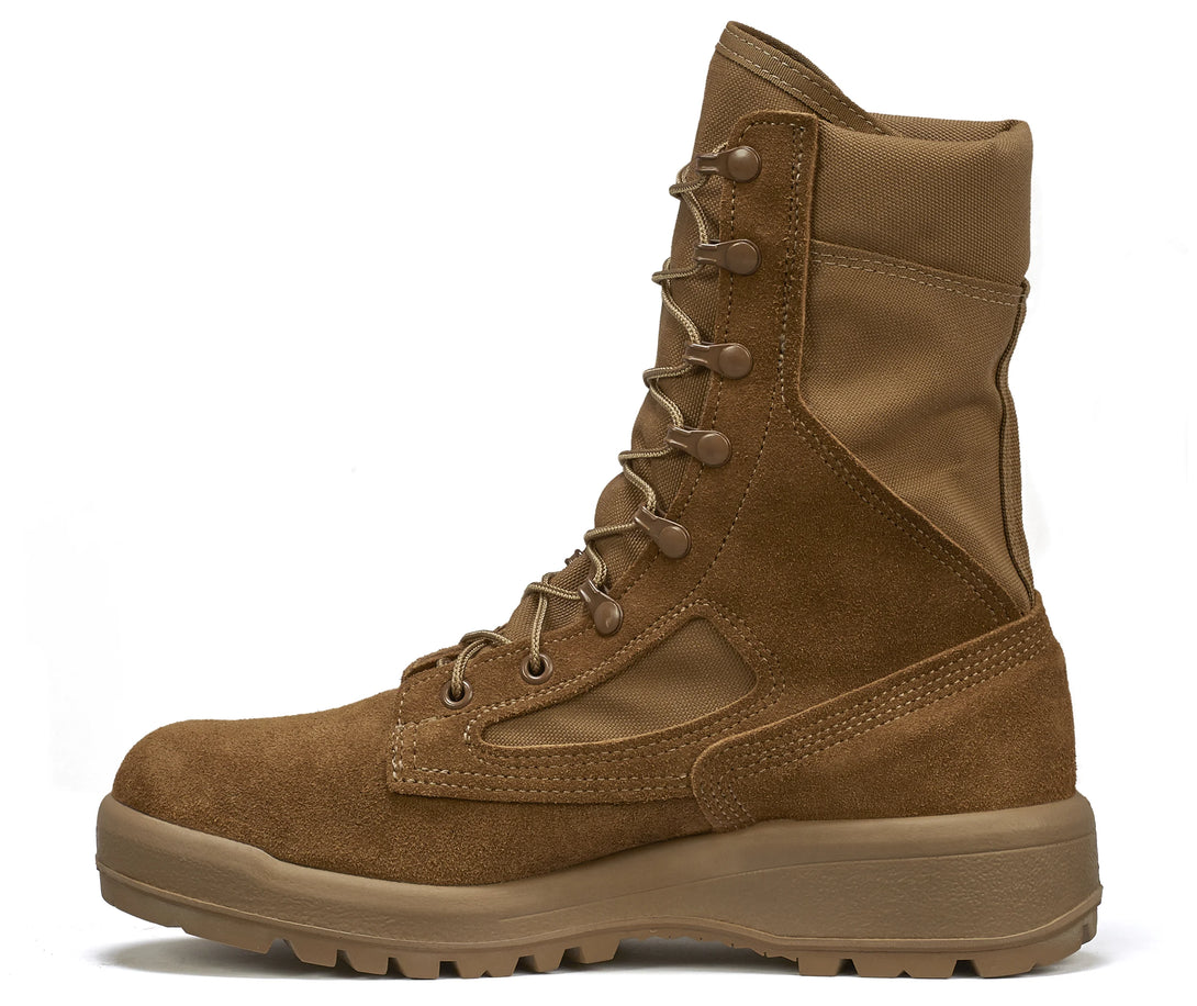 Belleville C300ST coyote hot weather steel toe boot instep.