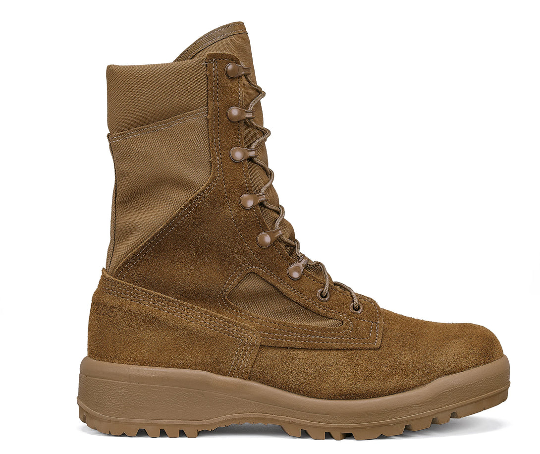 Belleville C300ST coyote hot weather steel toe boot profile.