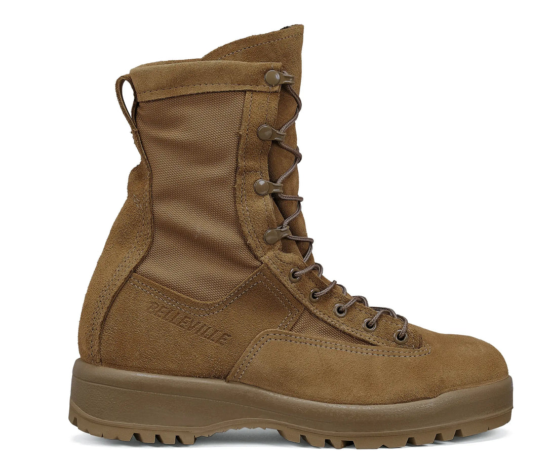 Belleville C790ST steel toe coyote waterproof flight and combat boot profile.