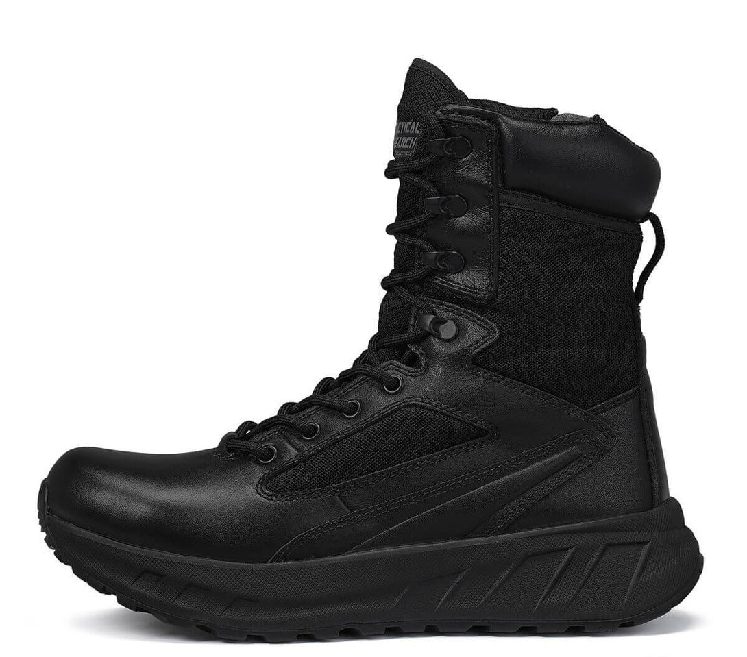 Belleville MAXX8Z 8" minimalist side zip tactical boot profile.