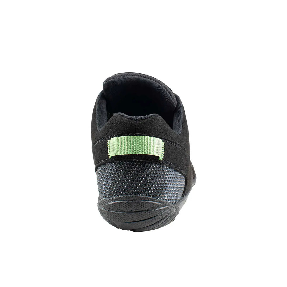 Belleville MM001 Mini-Mil Barefoot Minimalist Black Camo Shoe, back view.