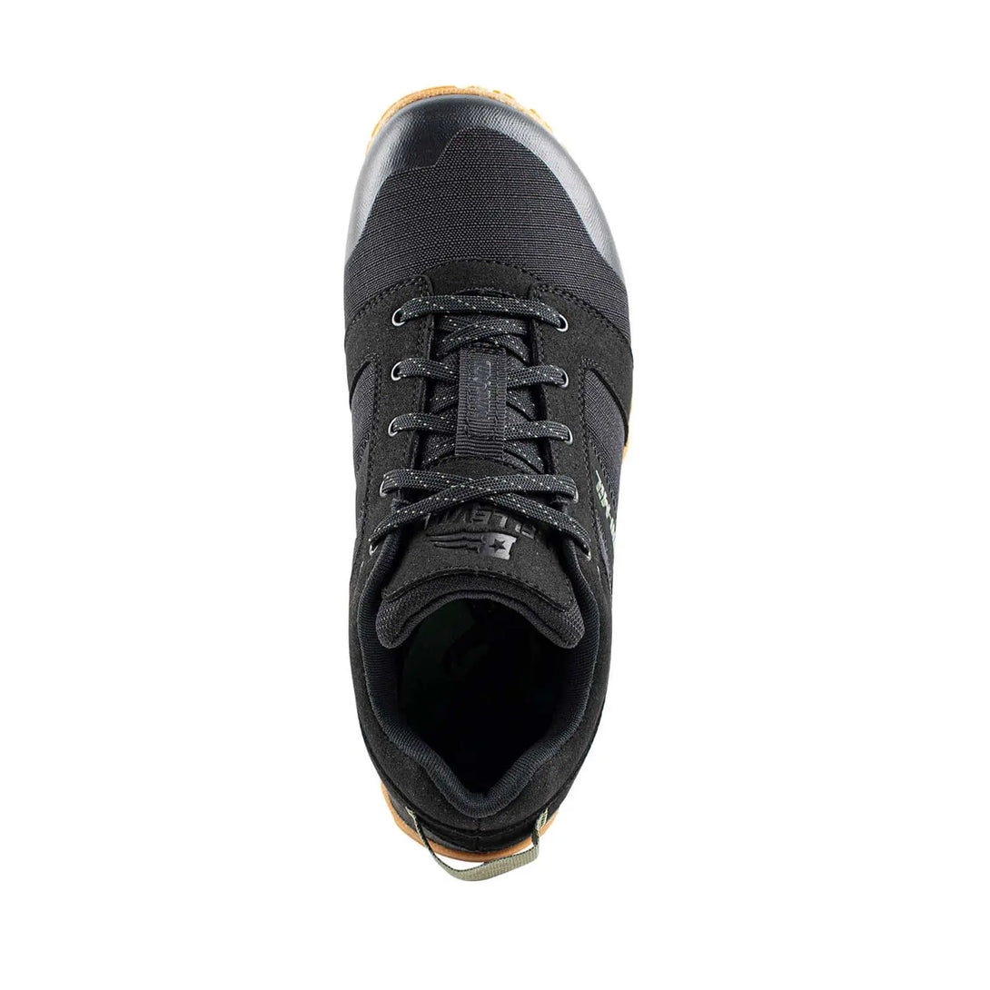 Belleville MM002 Mini-Mil Barefoot Minimalist Black Shoe, overhead view.