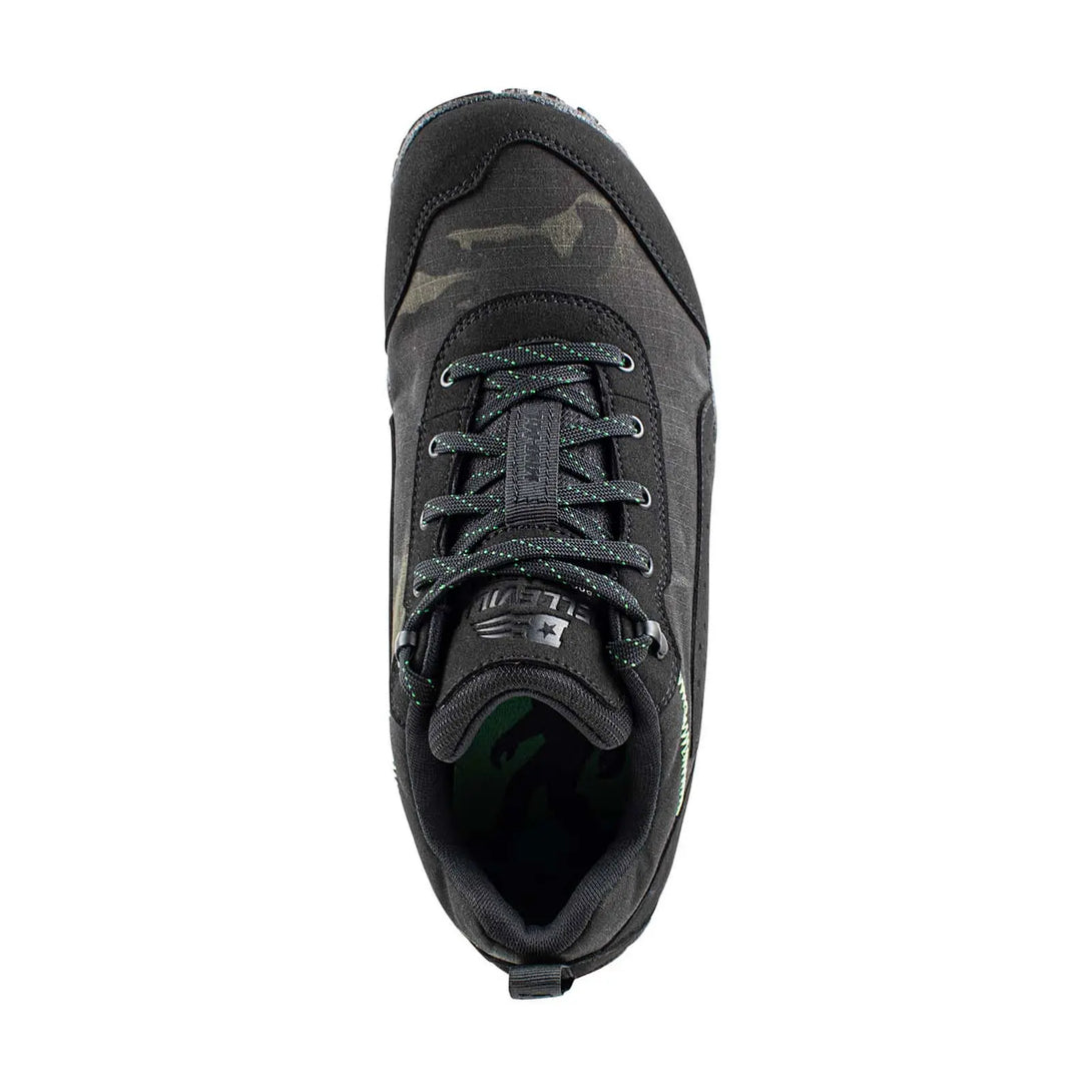 Belleville MM003 Mini-Mil Barefoot Minimalist Black Multicam Shoe, overhead view.