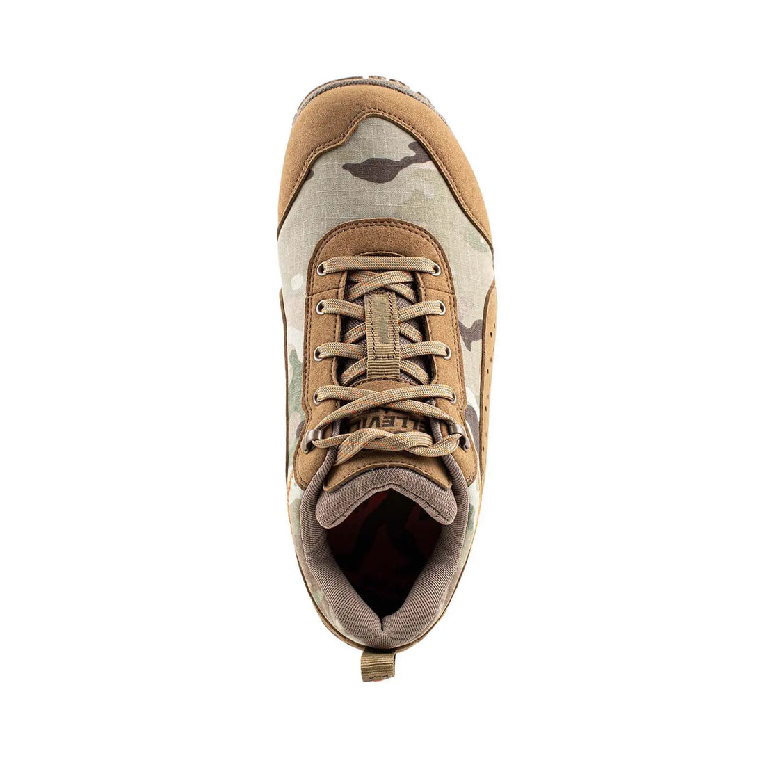 Belleville MM004 Mini-Mil Barefoot Minimalist Multicam Shoe overhead view.