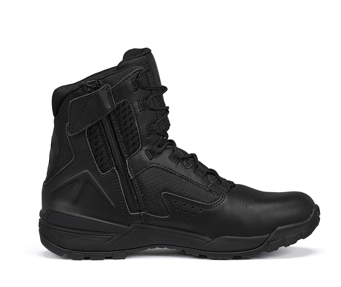 Belleville TR1040-LSZ 7" ultralight waterproof side-zip tactical boot instep.