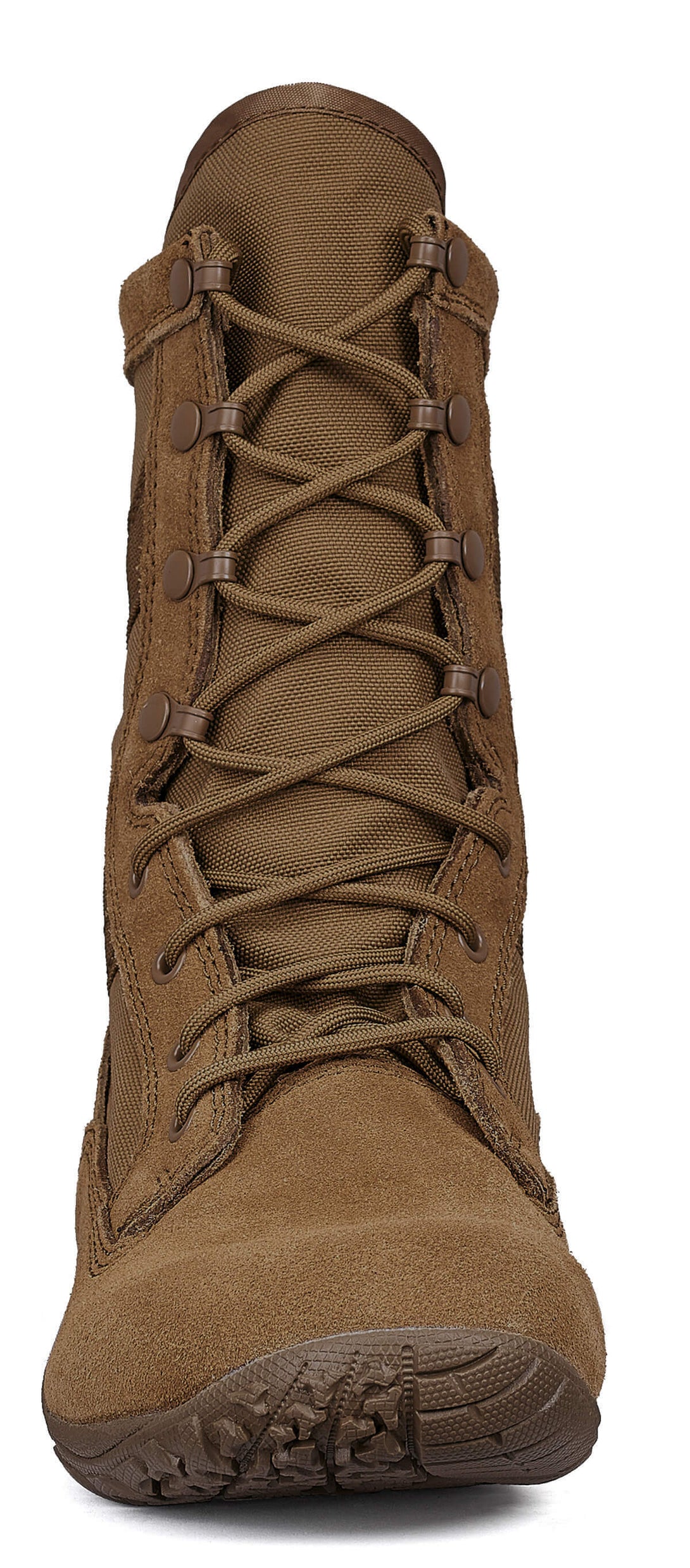 Belleville TR105 coyote MiniMil minimalist training boot front.