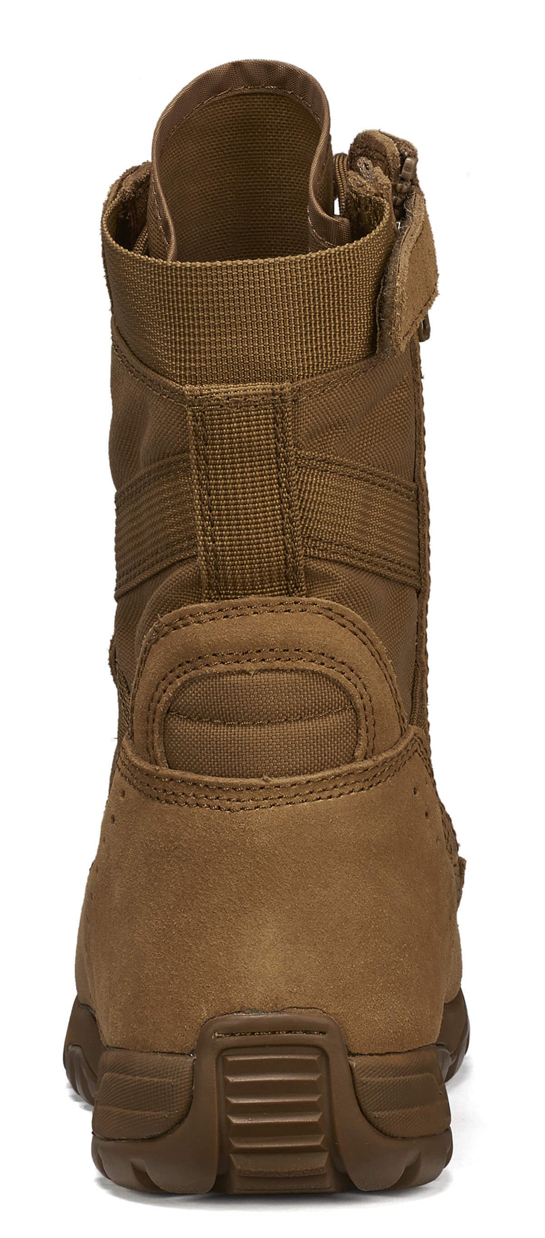 Belleville TR596Z CT flyweight hot weather composite toe side zip boot back.