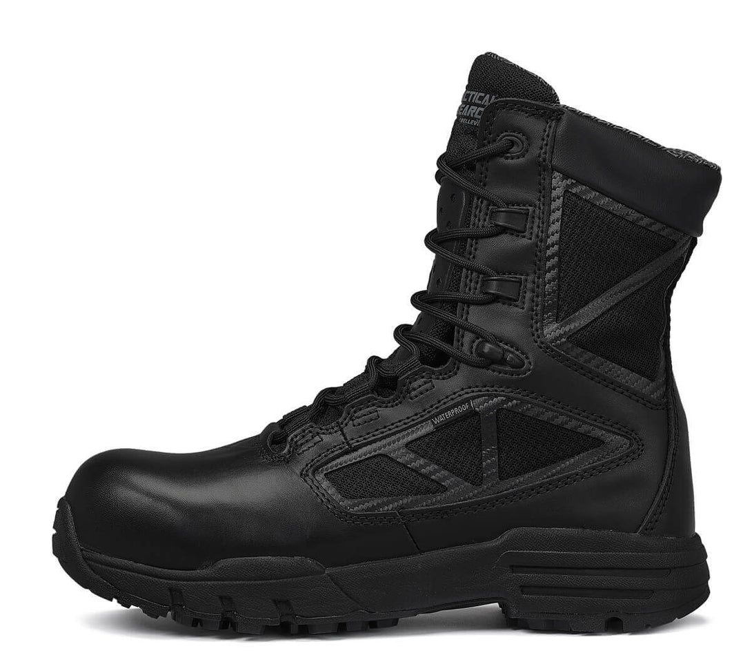 Belleville TR998Z WP CT chrome waterproof  composite toe side-zip boot profile.