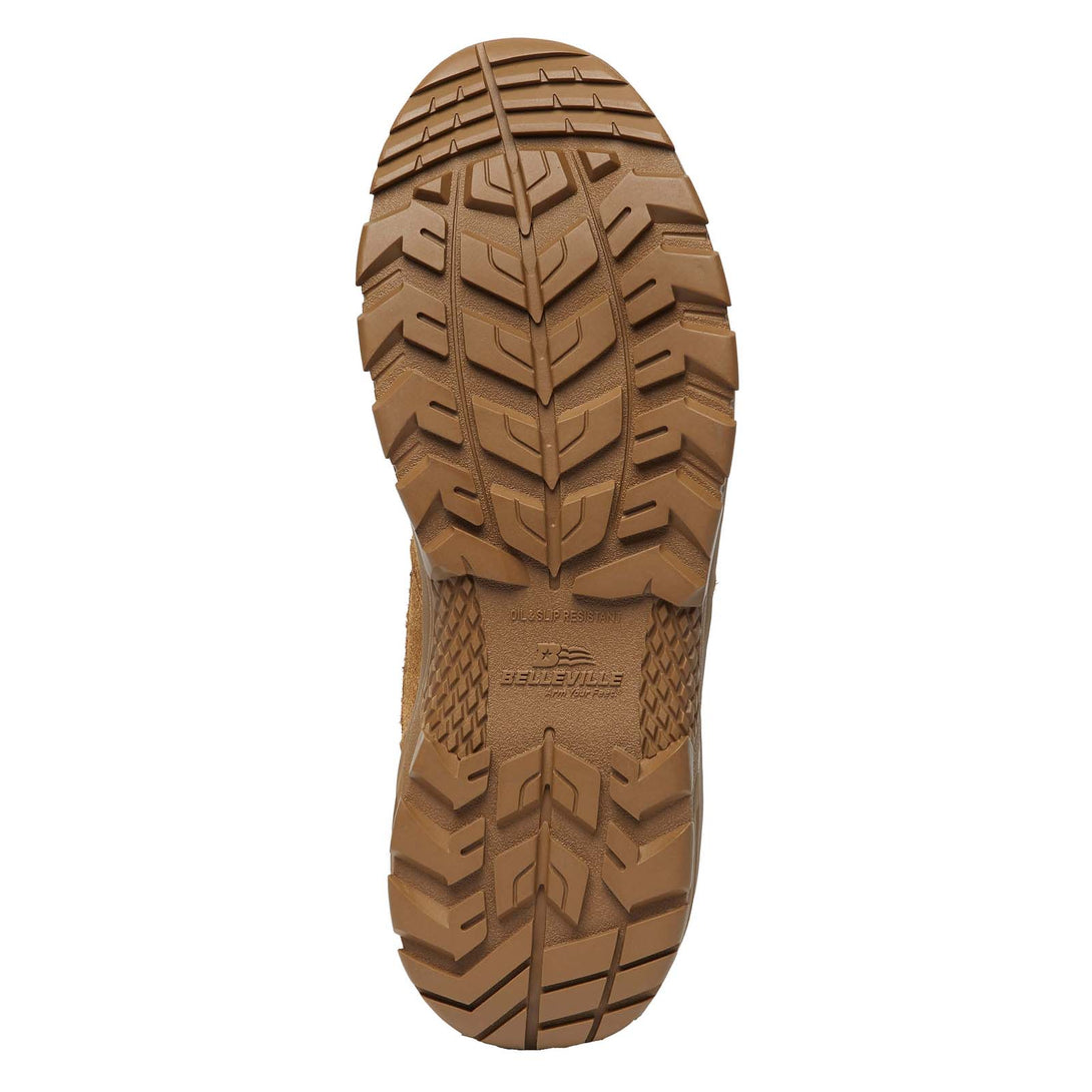 Belleville Spear Point BV518 coyote hot weather boot sole.